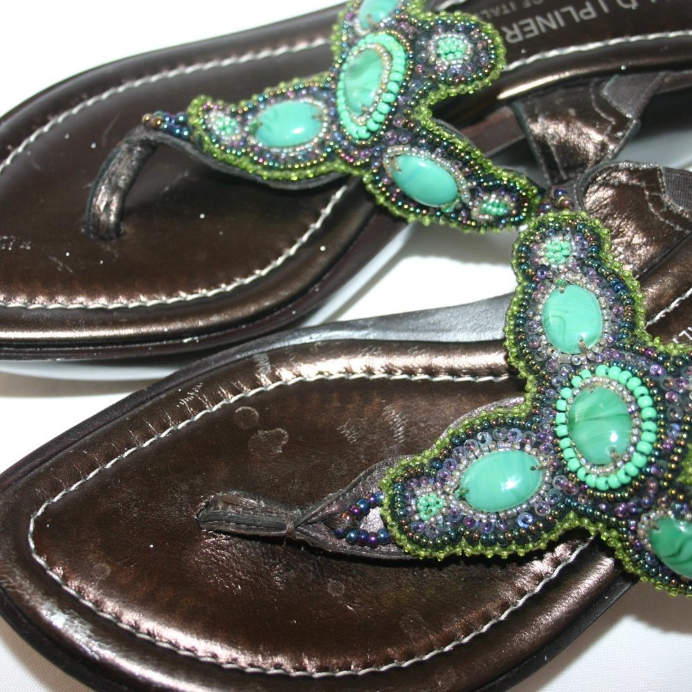 Donald Pliner Wedge Heel Sandal 'Cece" Size 8.5 J-894. New Condition. No box. - Picture 7 of 10